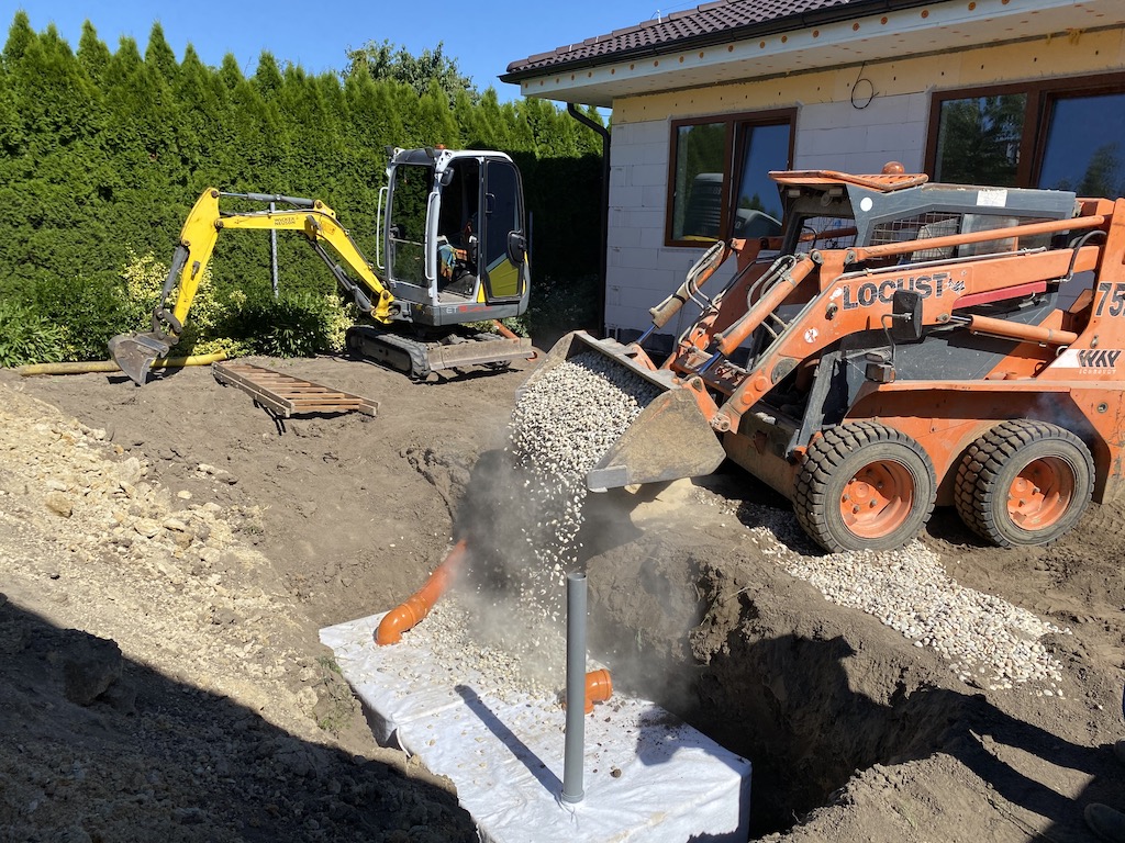 Zhotovenie dážďovej kanalizácie