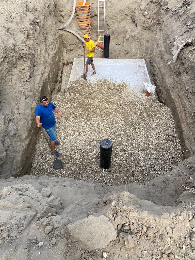 Zhotovenie dážďovej kanalizácie